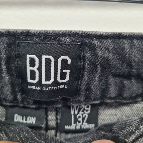 Urban Outfitter BDG Dillon High Rise Slim Straight Jean Black Womens Tag W29 L32 - Picture 5 of 16